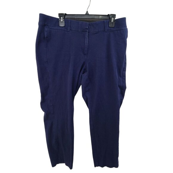 Lane Bryant Women's The Ashley Career Casual Pants Blue Size 18 - Picture 1 of 9